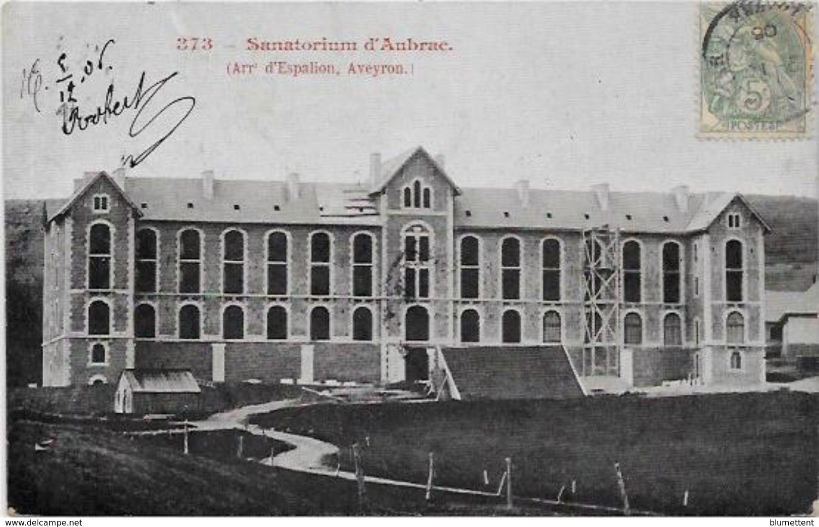 CPA Aubrac Aveyron Circulé Sanatorium - Other & Unclassified