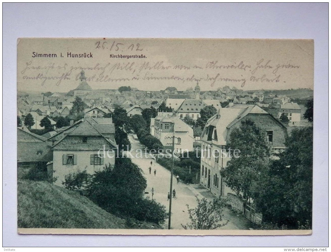 GERMANIA SIMMERN I. HUNSRUCK Kirchbergerstrasse DEUTSCHLAND AK Old Postcard - Simmern