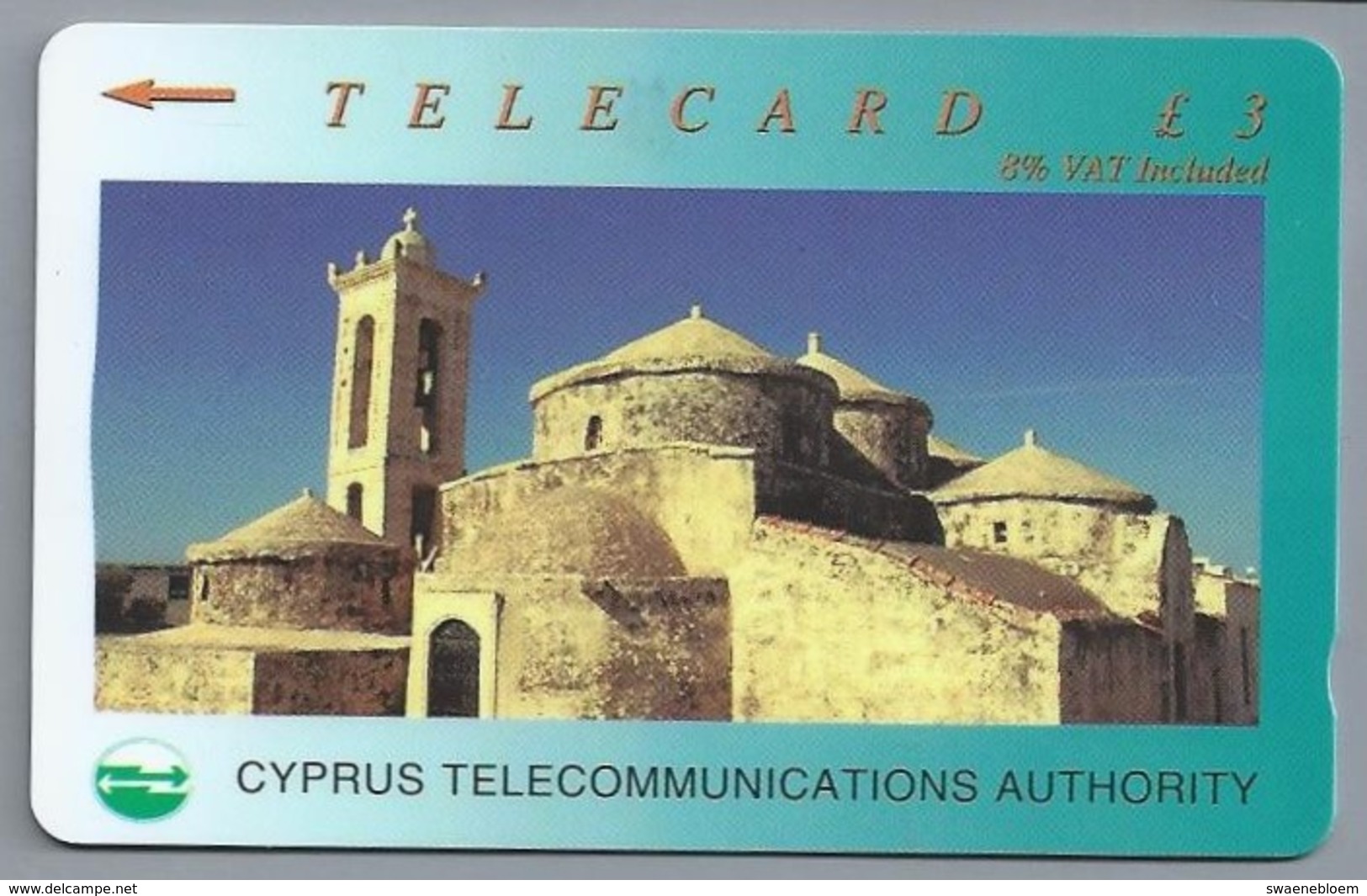 CY.- Telefoonkaart. 22CYPA037678. B. Cyprus Telecommunications Authority. £ 3. - Telecard. 2 Scans - Cyprus