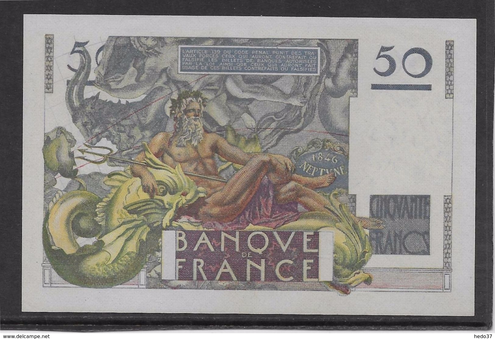 France 50 Francs Le Verrier - 3-10-1946 - Fayette N° 20-6 - SPL - 50 F 1946-1951 ''Le Verrier''