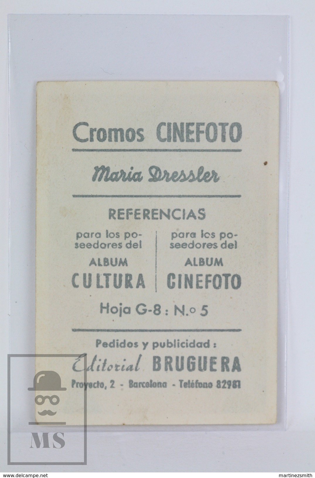 Old Trading Card/ Chromo Cinema/ Movie Topic - Actress: Marie Dressler - Otros & Sin Clasificación