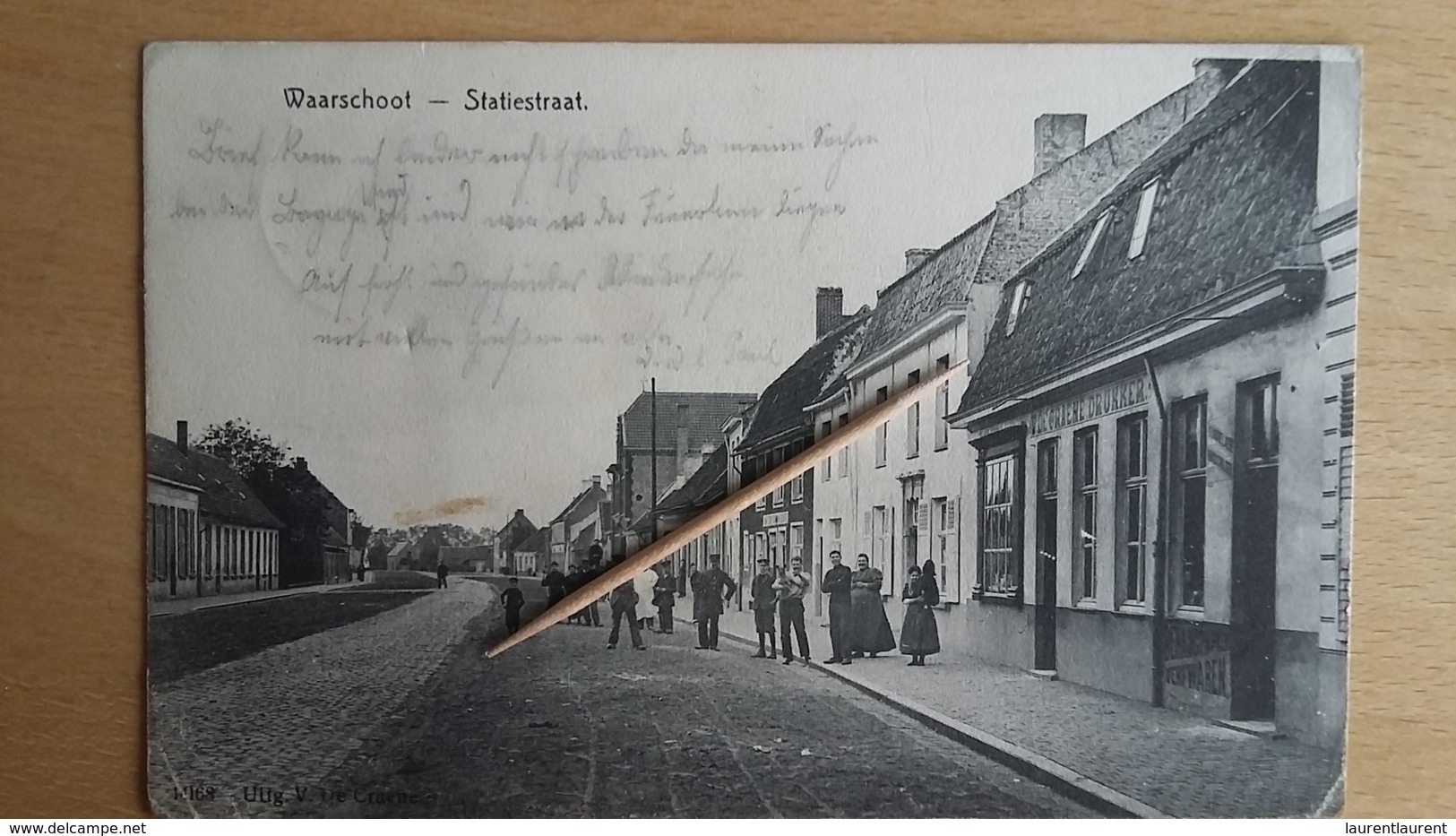 WAARSCHOOT - Statiestraat 1914 - Waarschoot