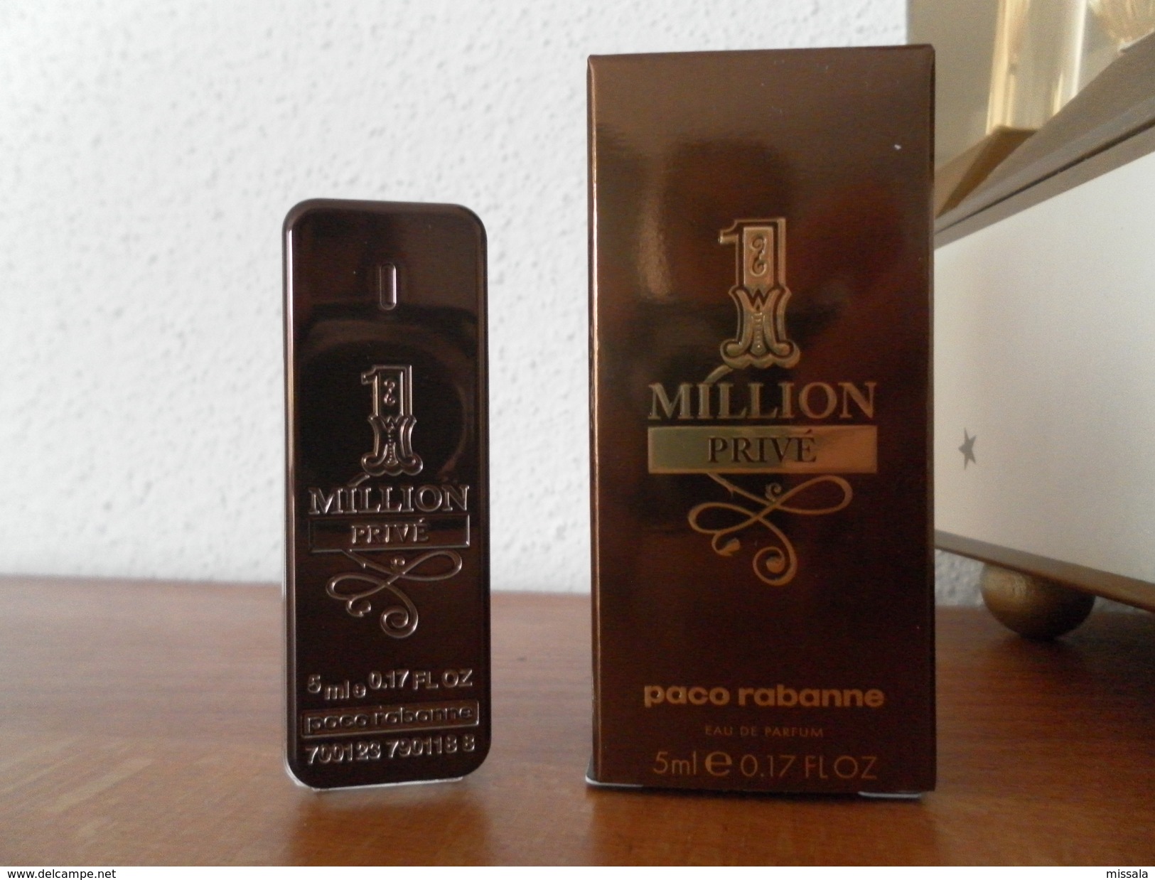 ACHAT IMMEDIAT;;;;;; MINIATURE 1 MILLION PRIVE DE PACO RABANNE 5 ML EAU DE PARFUM - Miniatures Men's Fragrances (in Box)