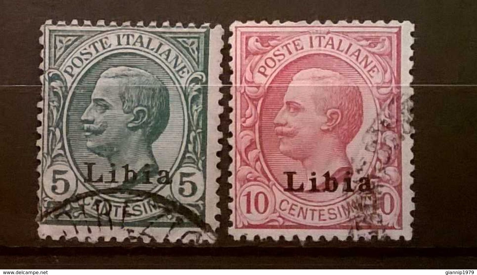 FRANCOBOLLI STAMPS ITALIA ITALY 1912 COLONIA LIBIA SERIE ANTICHE - Libia
