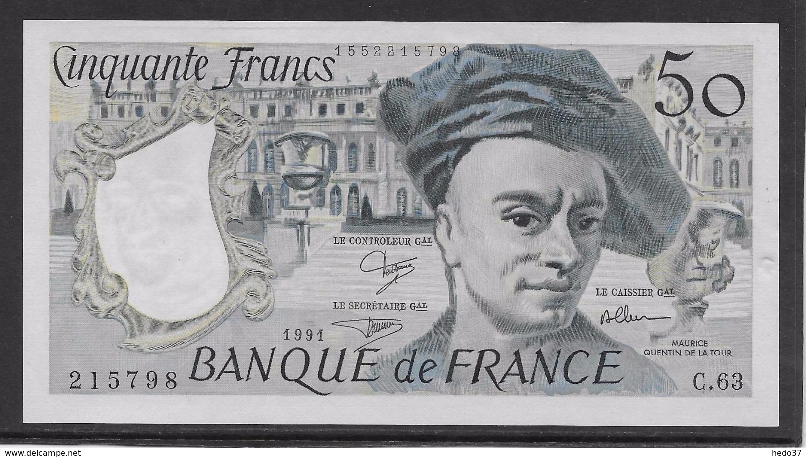 France 50 Francs Quentin De La Tour - 1991 - Fayette N° 67-17 - SPL - 50 F 1976-1992 ''quentin De La Tour''