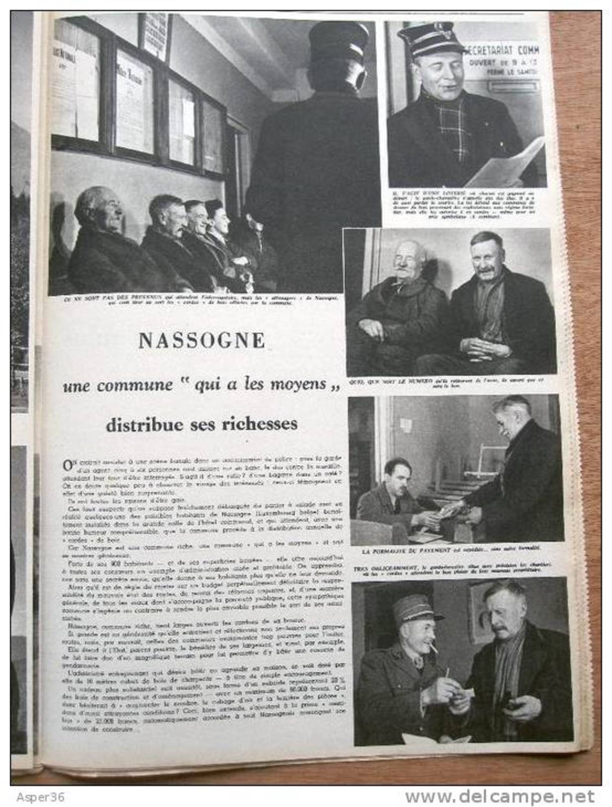 Magazine Avec Article "Nassogne, Une Commune "qui A Les Moyens"distribue Ses Richesses" 1951 - Collezioni