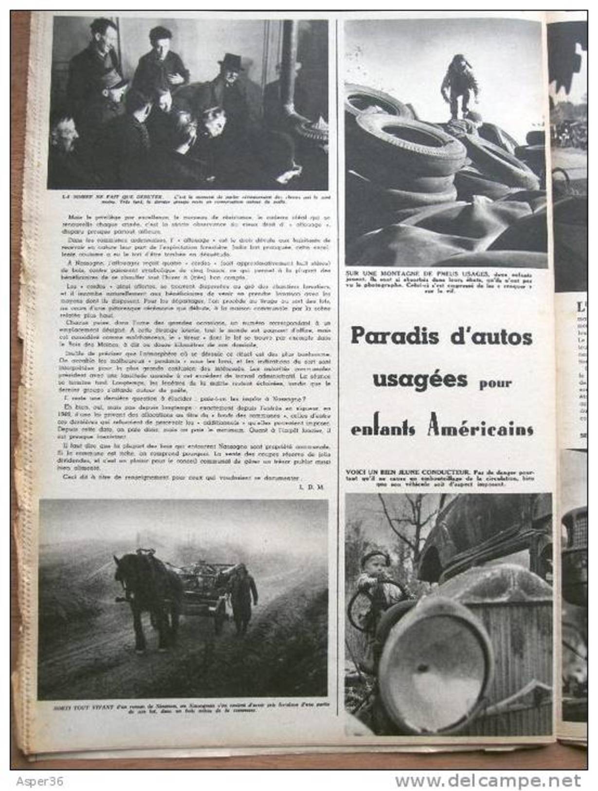 Magazine Avec Article "Nassogne, Une Commune "qui A Les Moyens"distribue Ses Richesses" 1951 - Collezioni