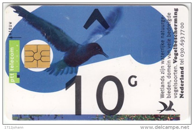 NETHERLANDS B-037 Chip Telecom - Animal, Bird - Used - Public