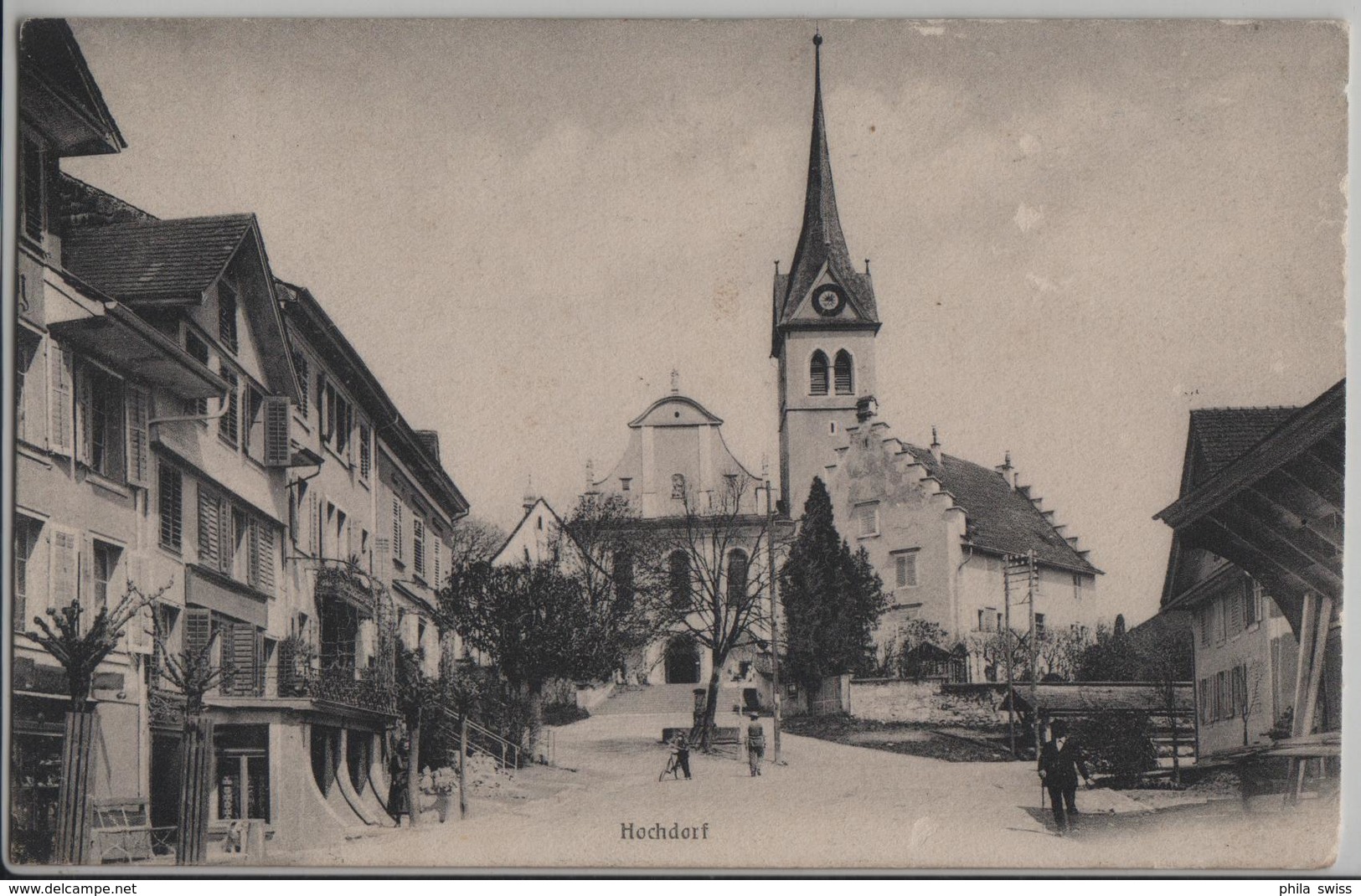 Hochdorf - Dorfparie Mit Kirche, Animee - Photo: E. Synnberg - Hochdorf