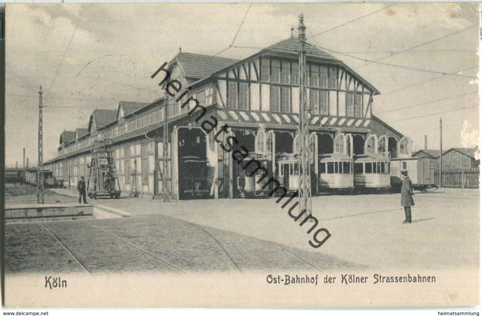 Köln - Ost-Bahnhof Der Kölner Strassenbahn - Verlag C. Scholz Köln-Deutz - Feldpost - Koeln