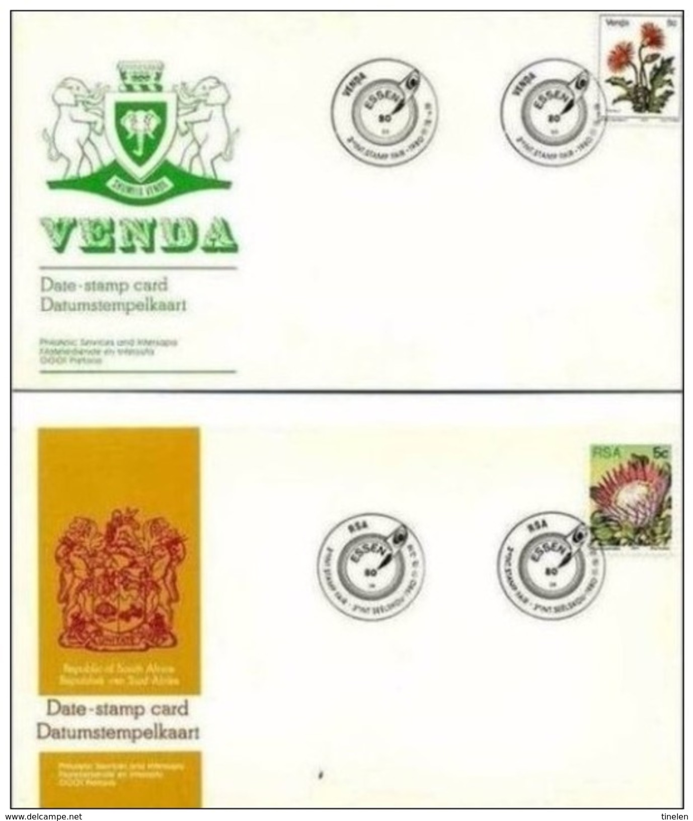 ESSEN (D) - 1980 E FDC SUD AFRICA/VENDA - Venda