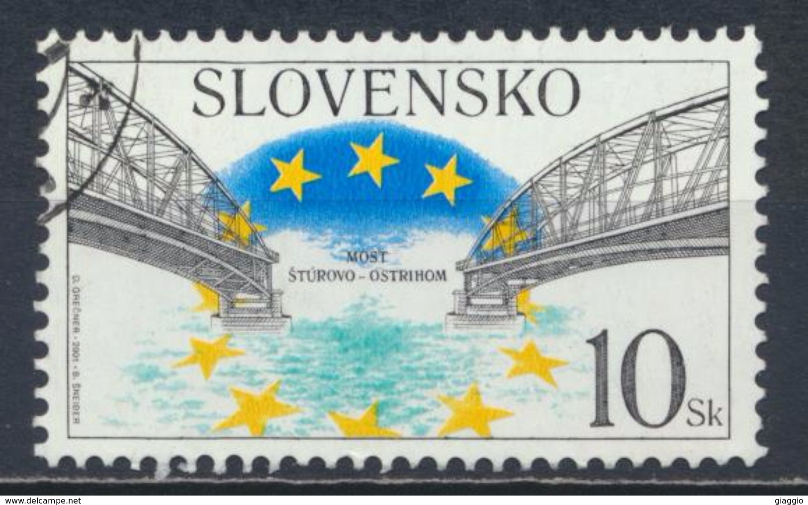 °°° SLOVENSKO - Y&T N°351 - 2001 °°° - Oblitérés