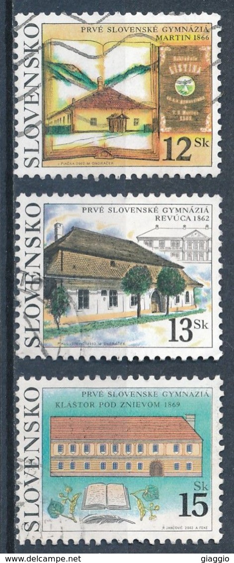 °°° SLOVENSKO - Y&T N°364/66 - 2002 °°° - Used Stamps