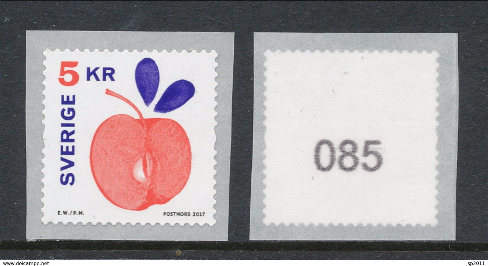 Sweden 2017. Facit # 3193. Apple , Coil With Control # 085. MNH (**) - Neufs