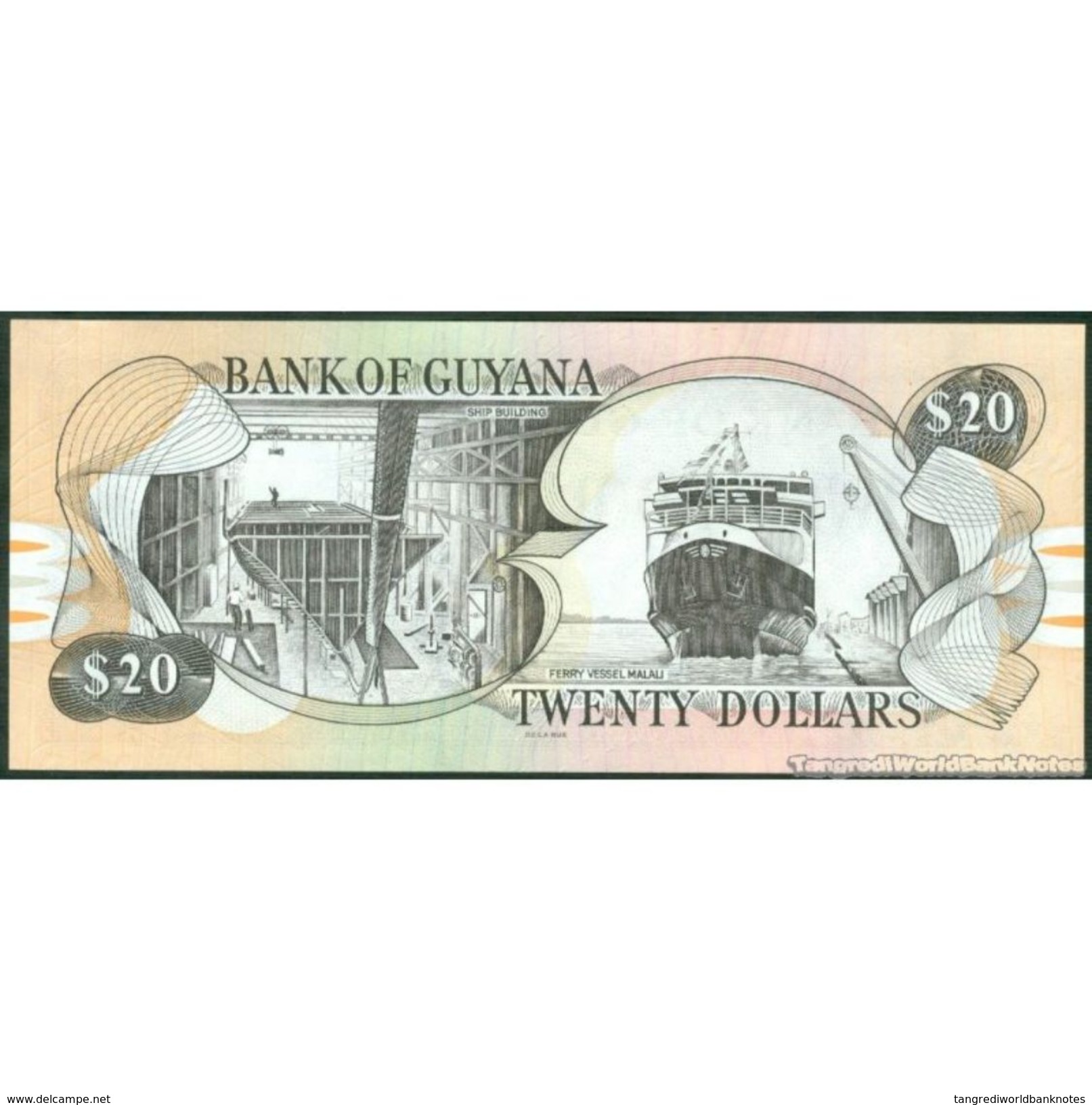 TWN - GUYANA 30e1 - 20 Dollars 2009 Prefix B/79 - Signatures: Williams & A. Singh UNC - Guyana