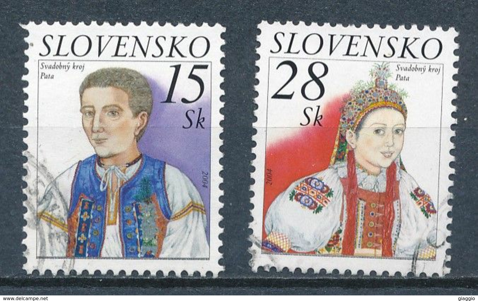 °°° SLOVENSKO - Y&T N°414/15 - 2004 °°° - Used Stamps