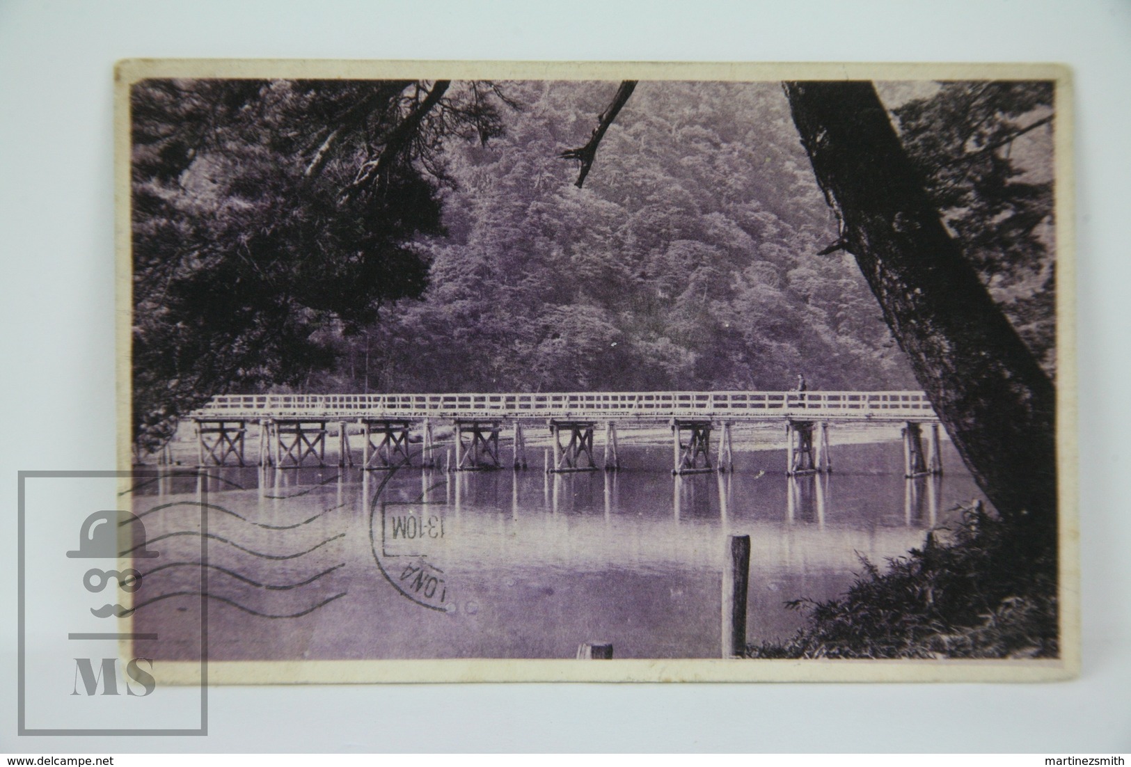 Old 1913 Japan Postcard - Large Bridge Over The River - Otros & Sin Clasificación