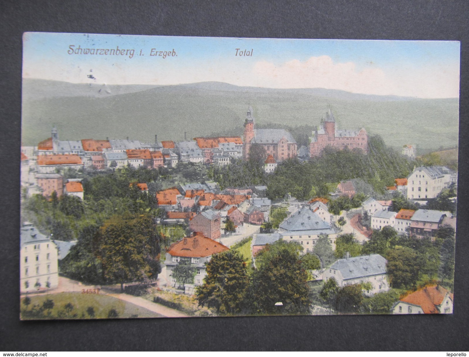 AK SCHWARZENBERG I.Erzgebirge 1914/ D*28849 - Schwarzenberg (Erzgeb.)