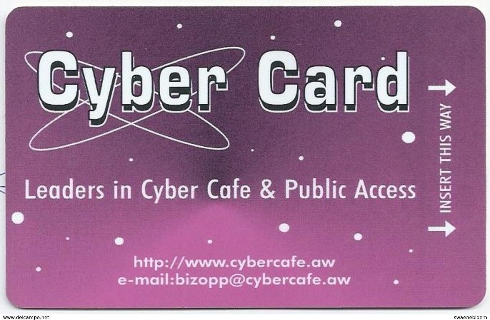 ARUBA. CYBER CARD. Leaders In Cyber Cafe & Public Access. 2 Scans - Aruba