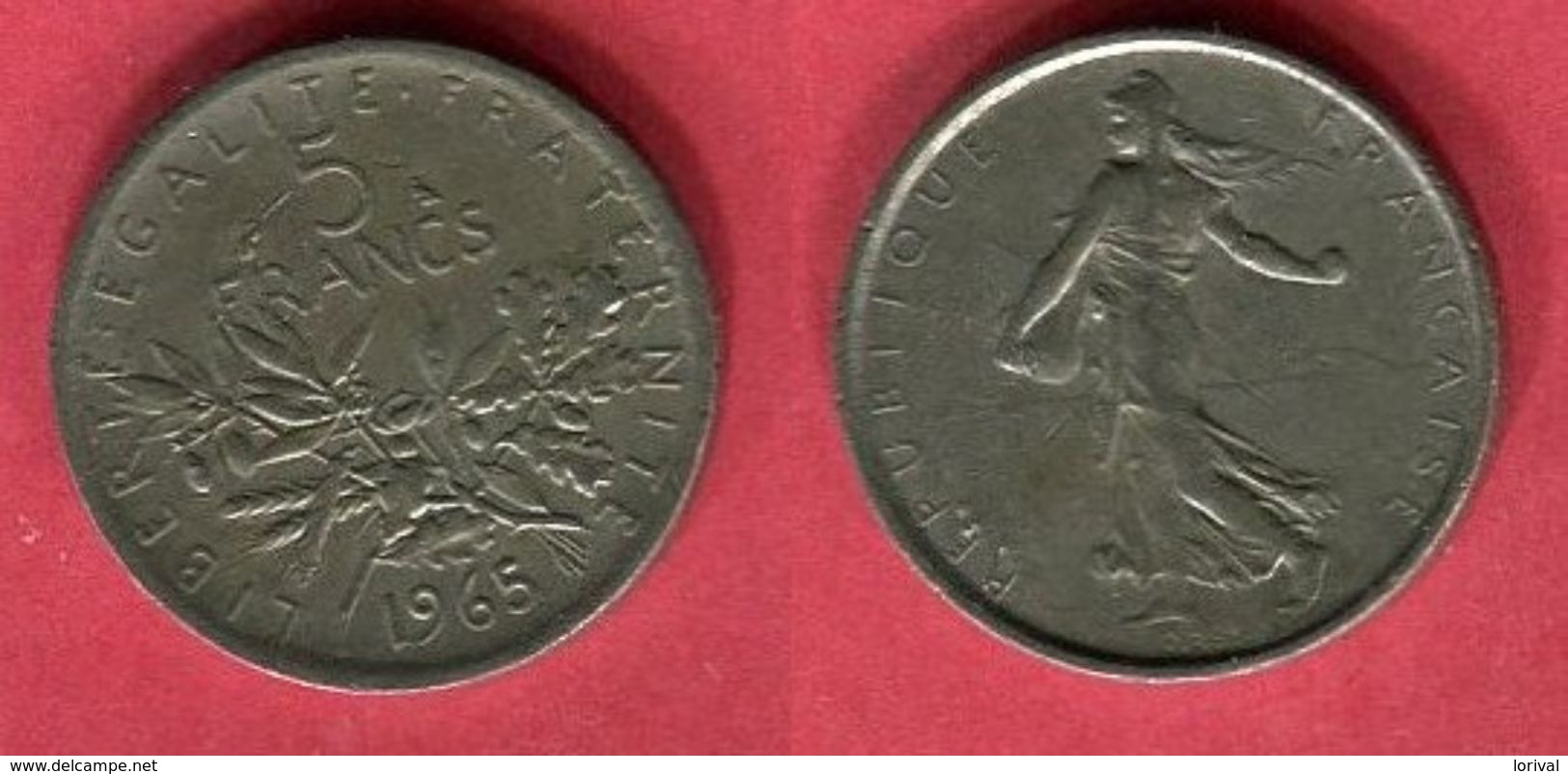 FAUSSE MONNAIE 5 FRANCS 1965 TB+ 7 - Variétés Et Curiosités