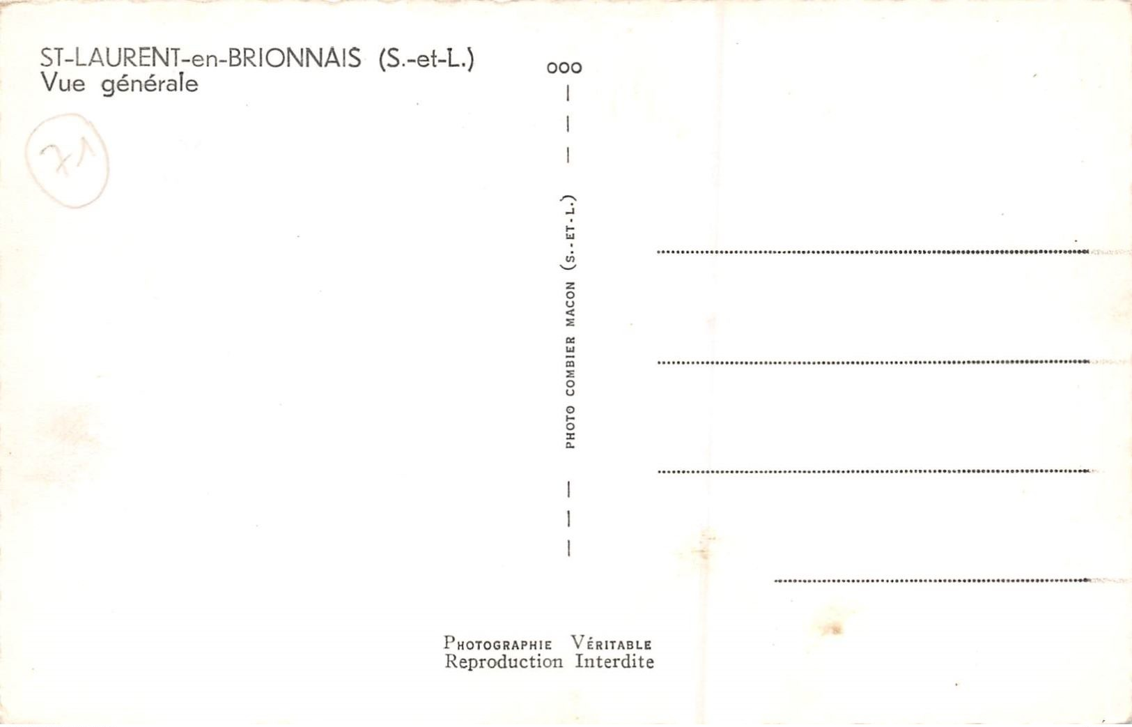 71 - St-Laurent-en-Brionnais - Un Beau Panorama - Autres & Non Classés