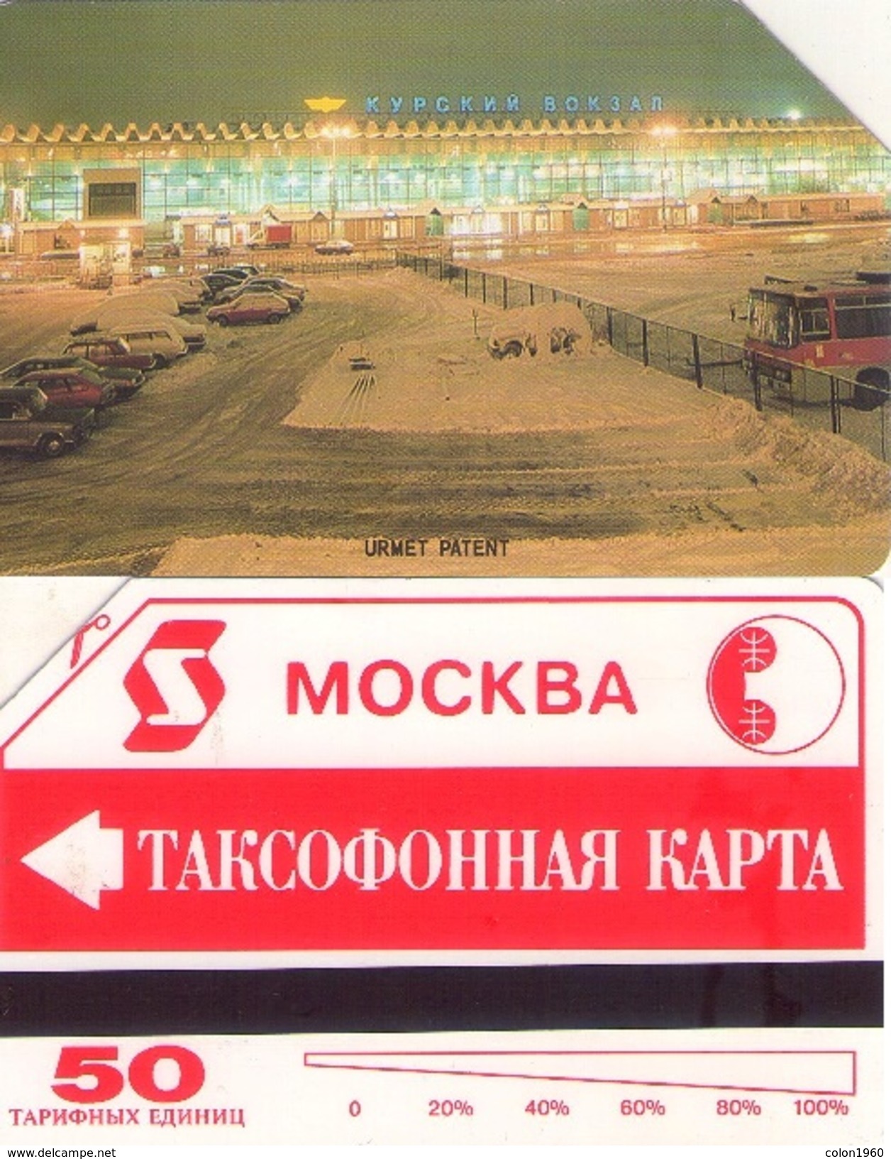 TARJETA TELEFONICA DE RUSIA. URMET, TIRADA 50000 (428) - Rusia
