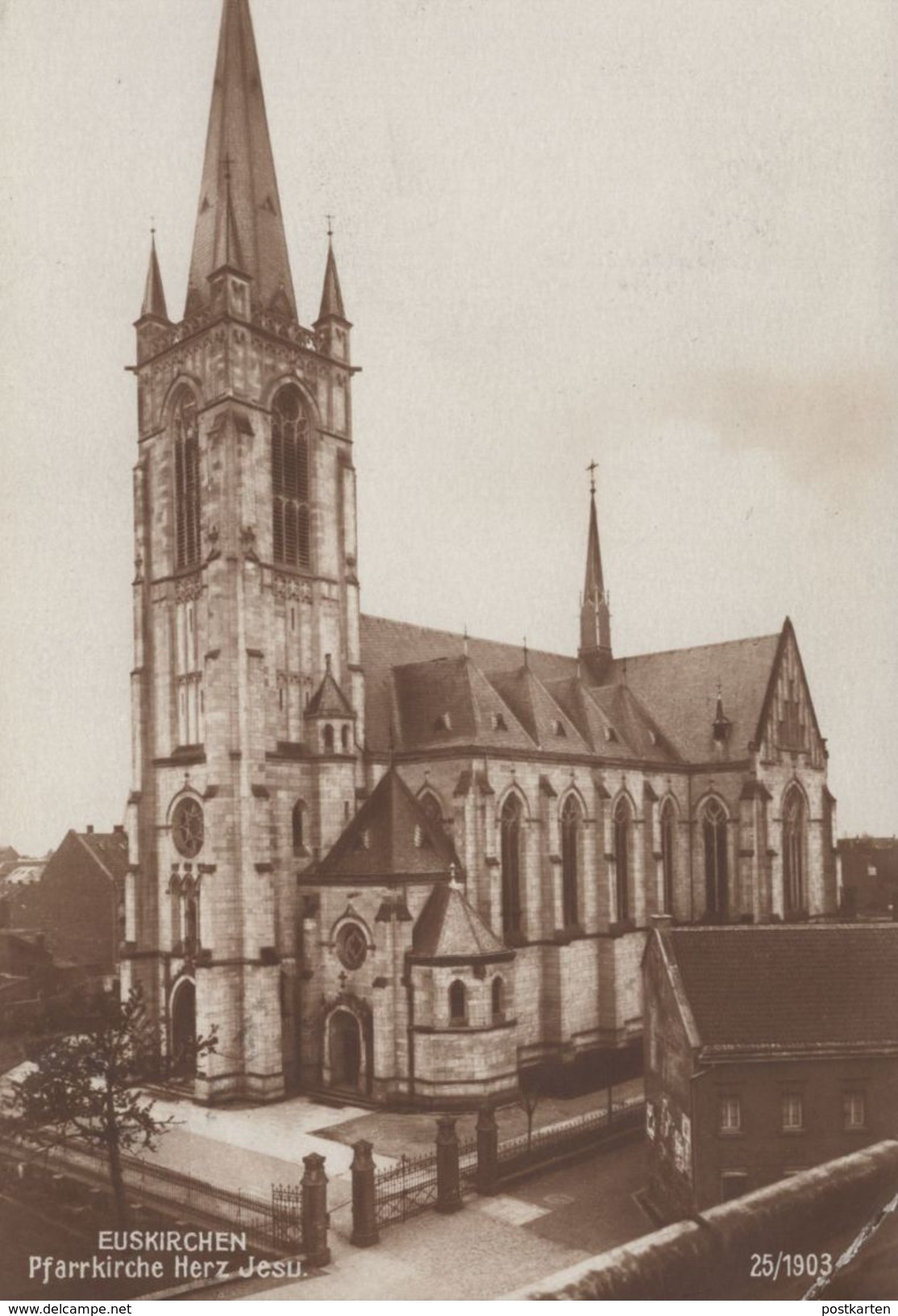 ALTE POSTKARTE EUSKIRCHEN PFARRKIRCHE HERZ JESU KIRCHE Church église Postcard AK Ansichtskarte Cpa - Euskirchen