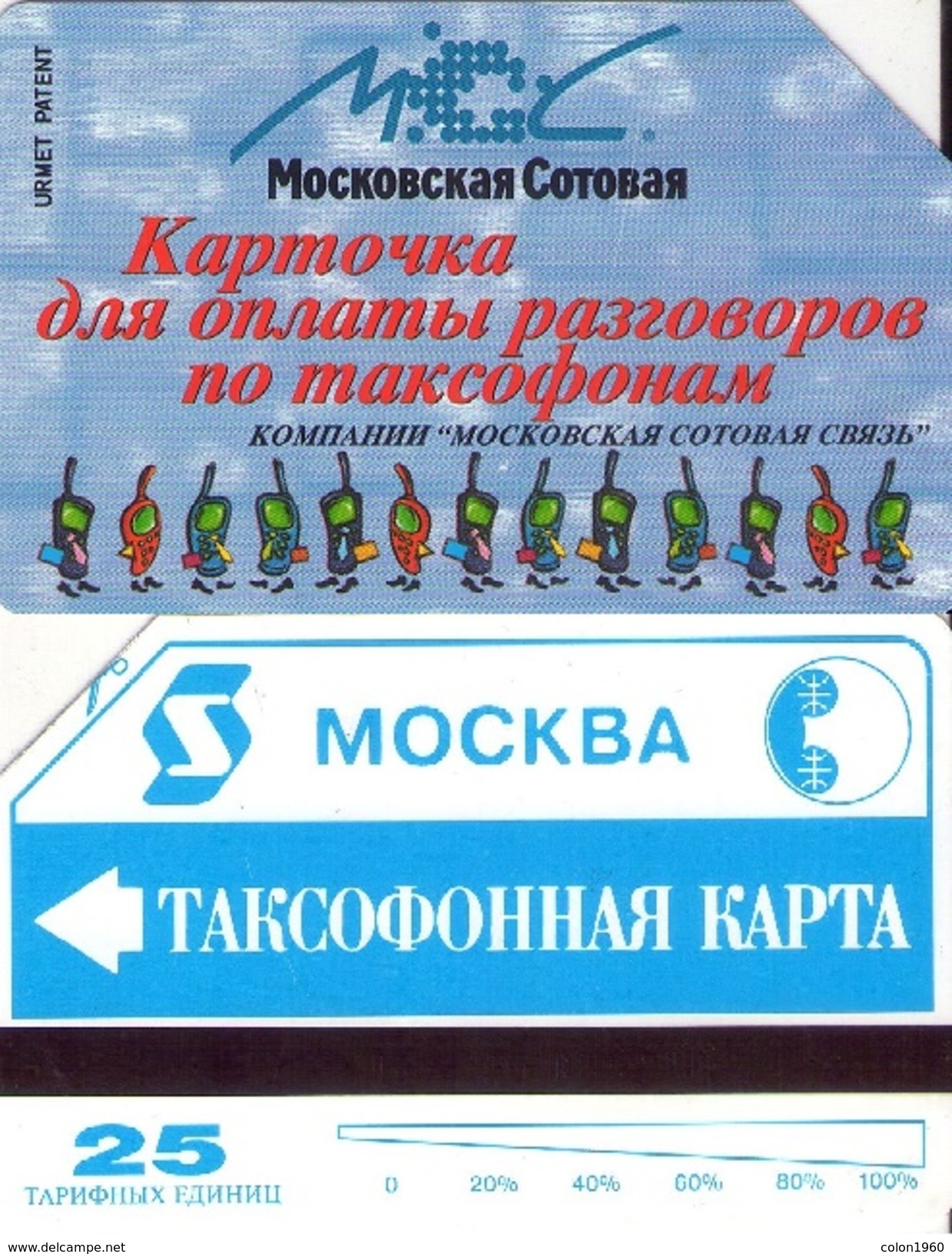 TARJETA TELEFONICA DE RUSIA. URMET, (438) - Rusia