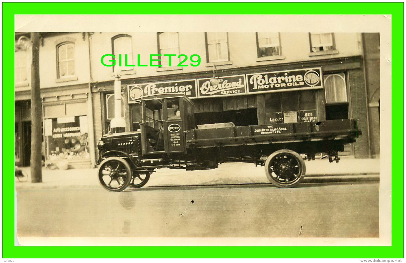 VIEUX CAMION - THE JOHN BERTRAM &amp; SONS COMPANY LTD -  1900 - PHOTO - - Camión & Camioneta