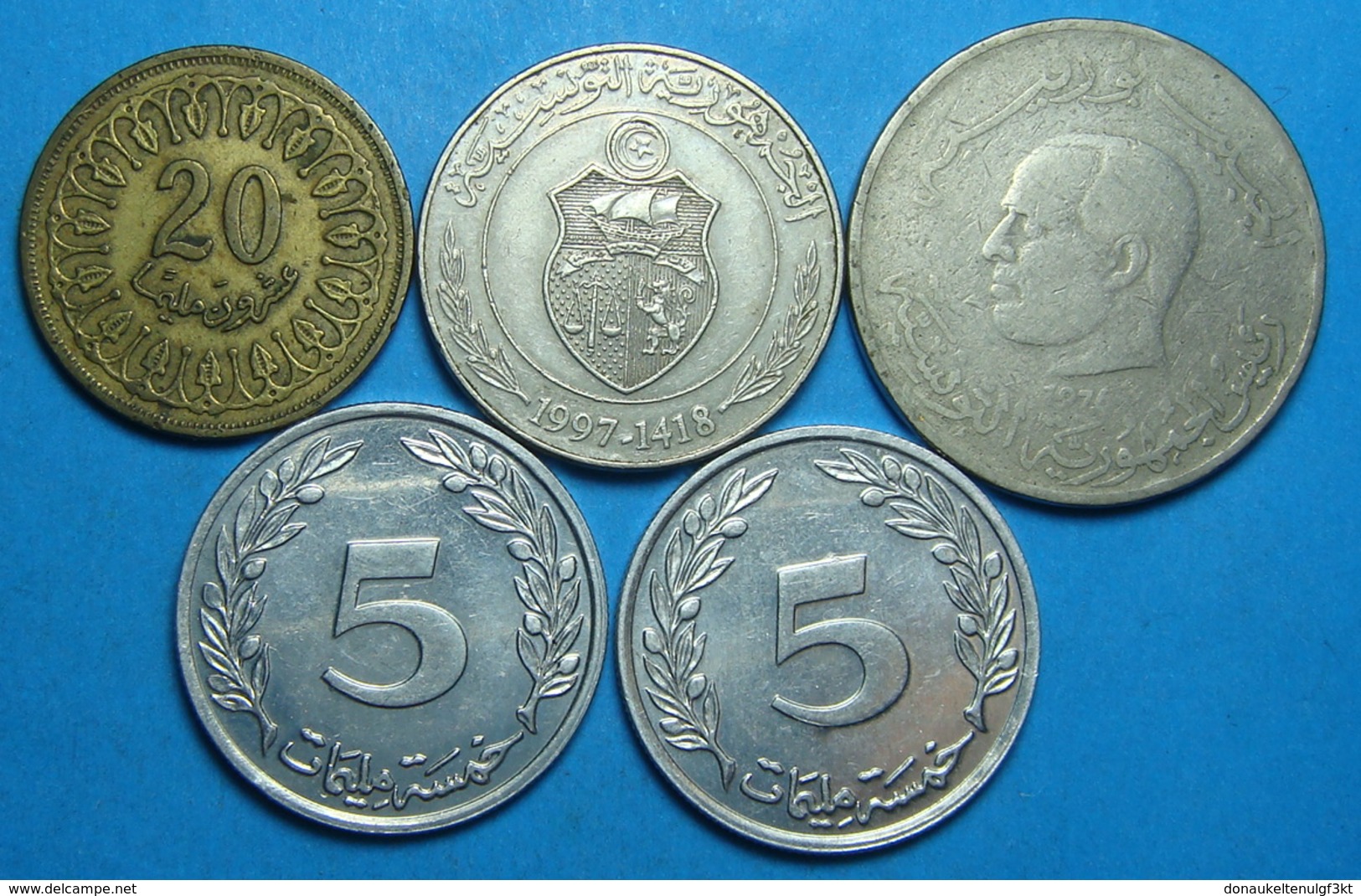 LOT OF 5 COINS DIFFERENT YEARS, LEBANON, SYRIA - Otros – Asia