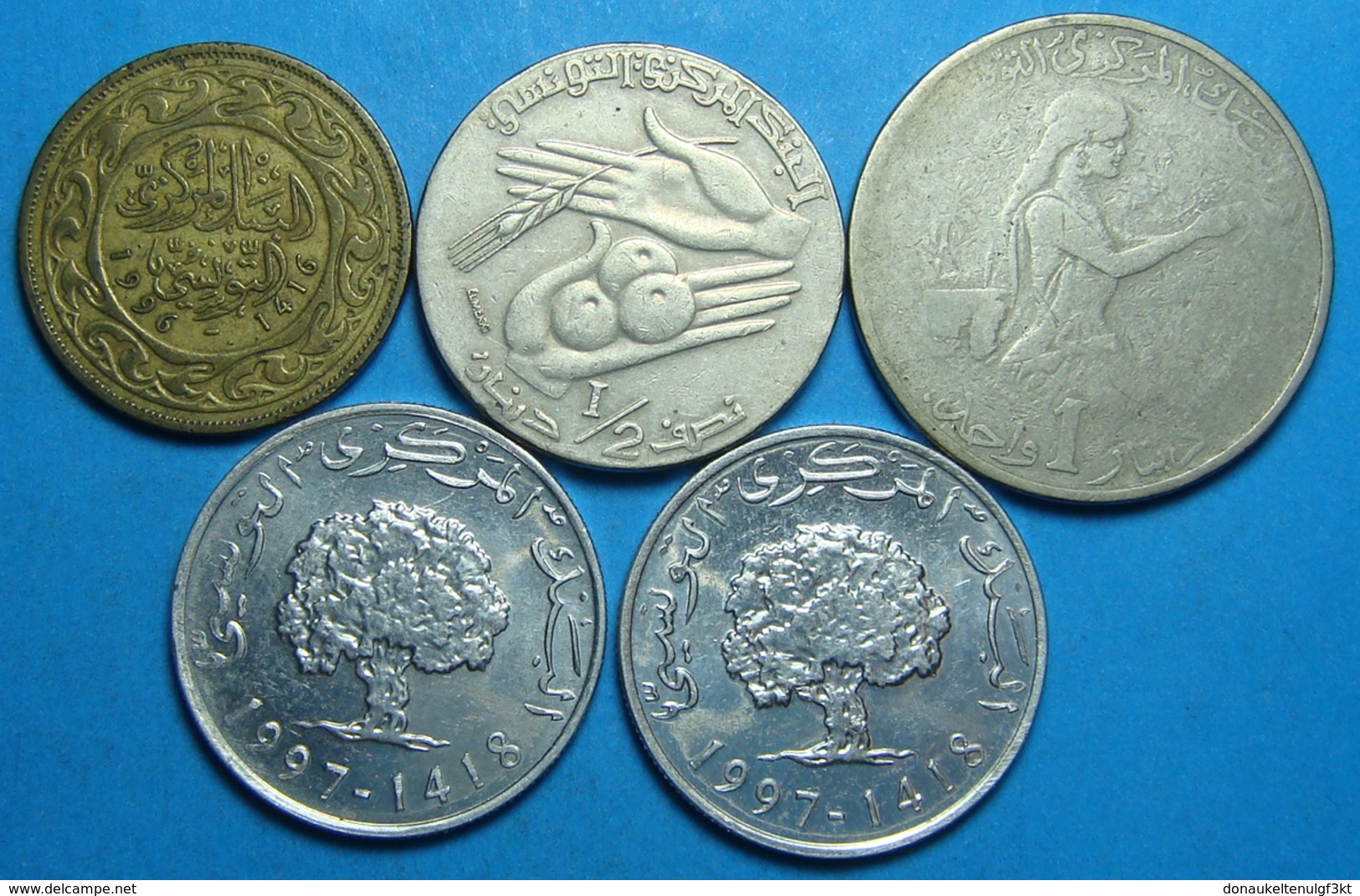 LOT OF 5 COINS DIFFERENT YEARS, LEBANON, SYRIA - Otros – Asia