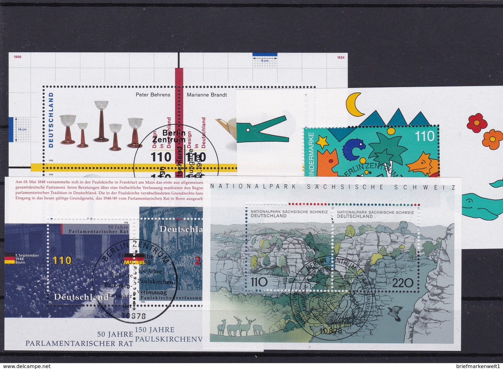 Bund, Kpl. Jahrgang 1998, Gest.( K 139) - Used Stamps