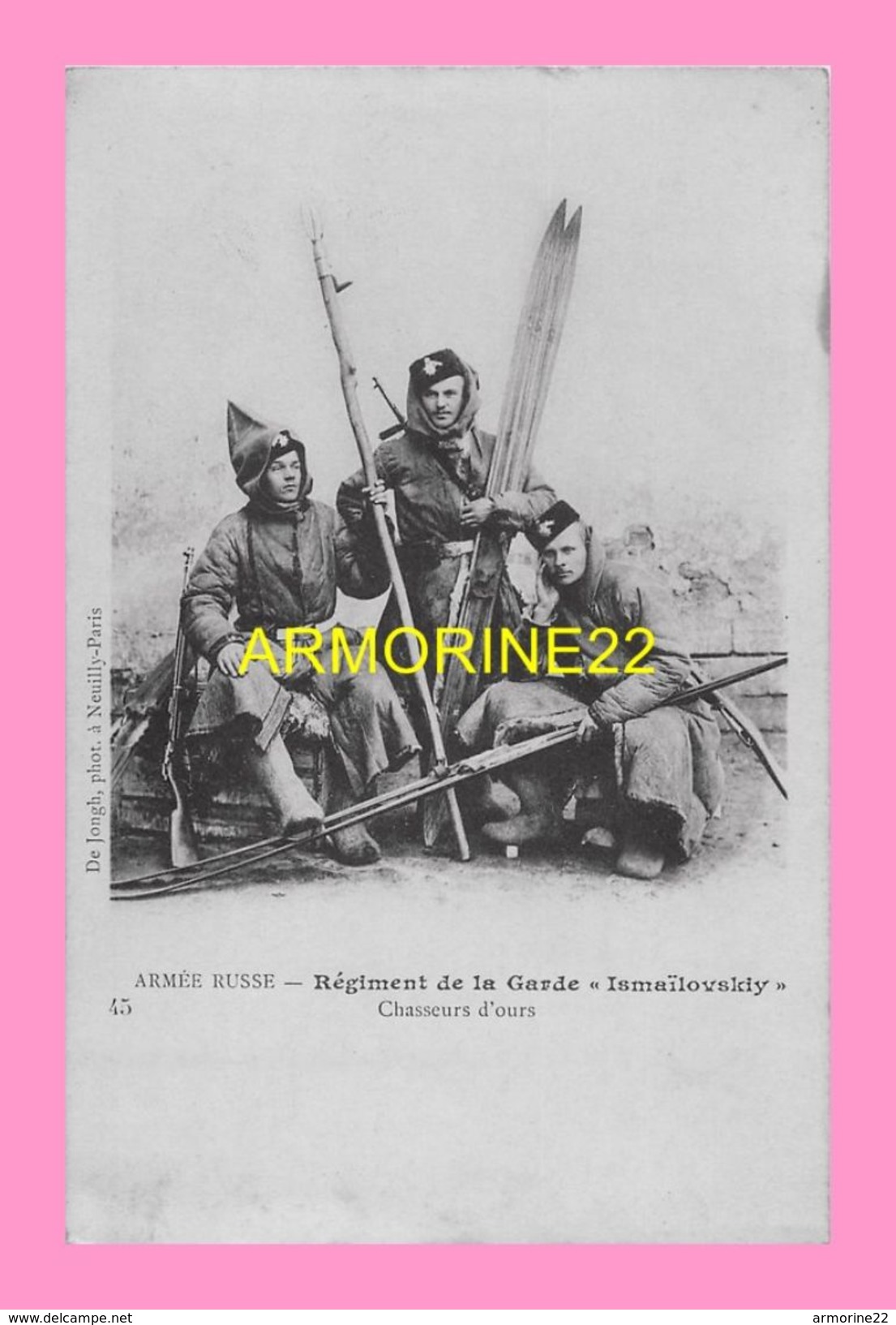 CPA  ARMEE RUSSE  Regiment De Le Garde Ismailovskiy Chasseurs D Ours - Guerre 1914-18