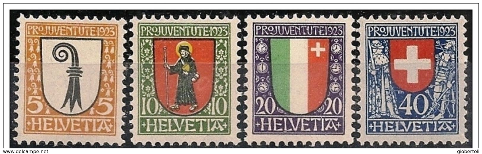 Svizzera/Suisse/Switzerland: Stemmi Dei Cantoni, Armoiries Des Cantons, Coats Of Arms Of The Cantons - Francobolli
