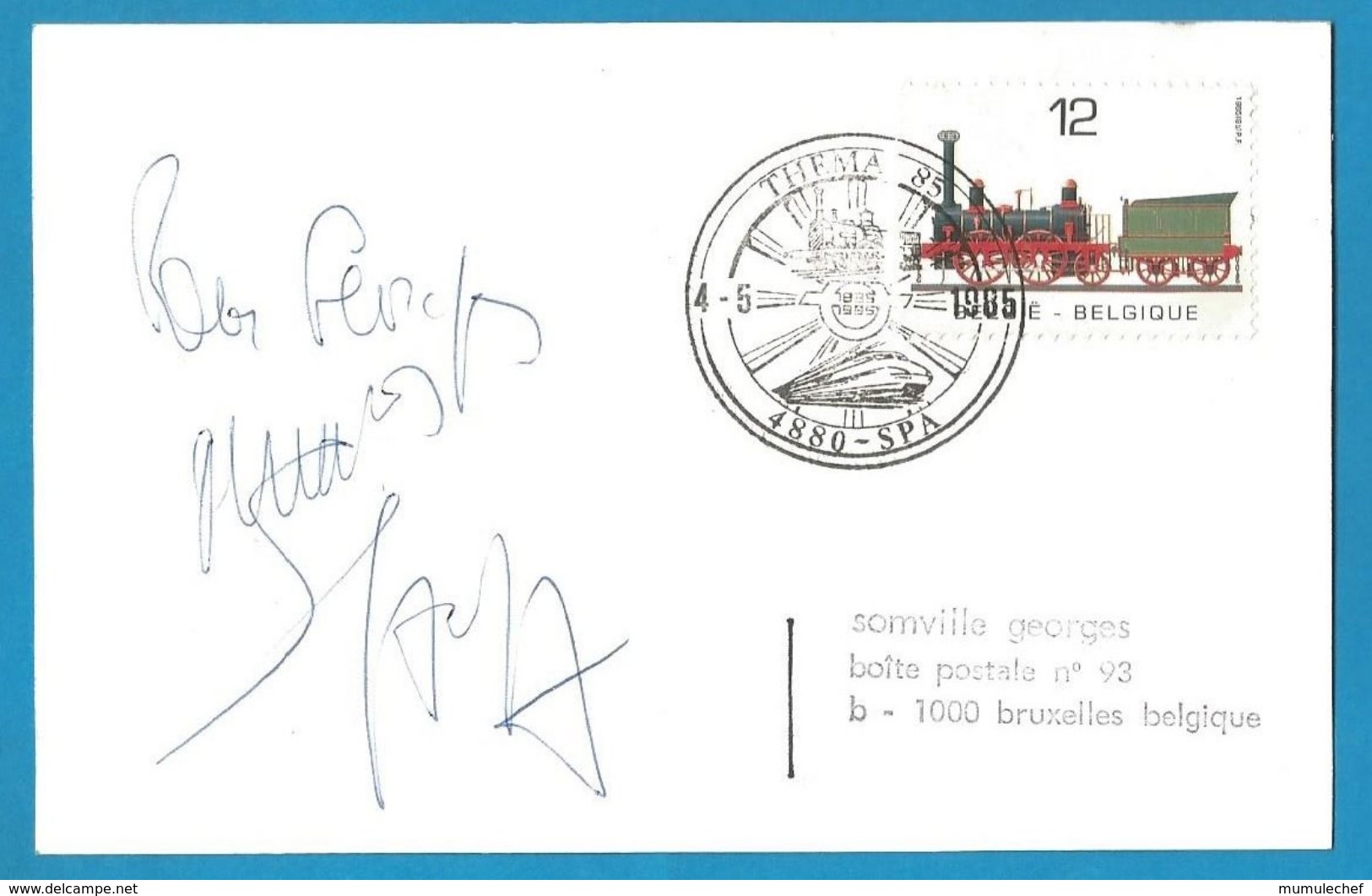 (A796) - Signature / Dédicace / Autographe Original - Serge LAMA - Chanteur - Autres & Non Classés