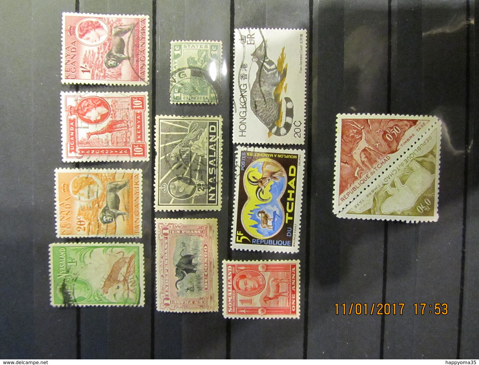 Tiger Wilde Tiere Mix Set Stamps Of Wilde Dieren Tijger Small Selection Of Fine Used 211 - Wild