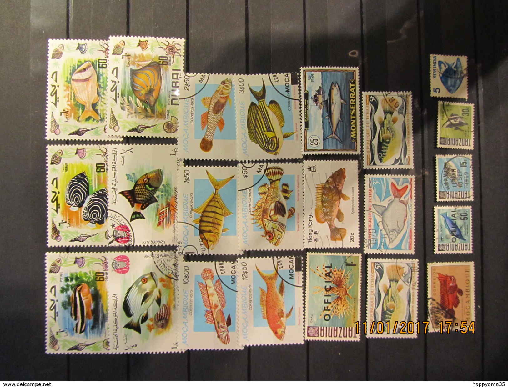 Fisch Mix Set Stamps Of Fish Poisson Pez Pesce Vis Small Selection Of Fine Used 212 - Fische
