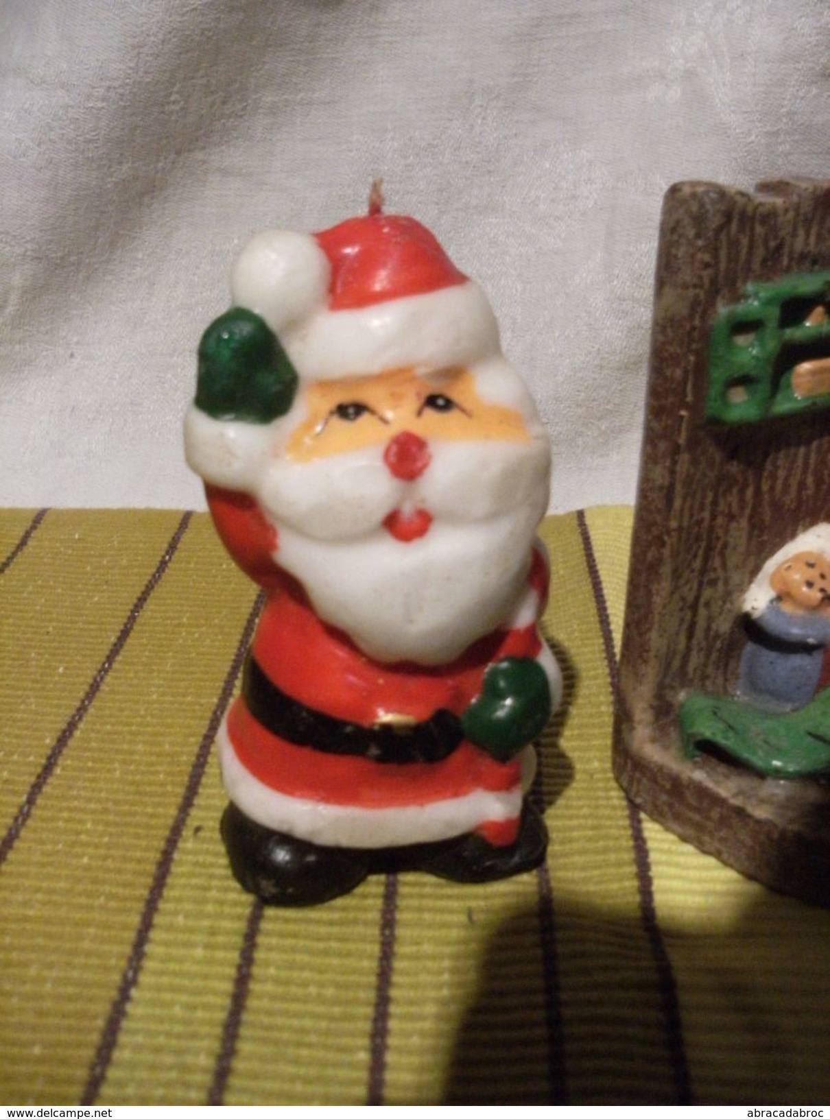 2 Jolies Bougies Decoratives Noel - Pere Noel - Kerstversiering