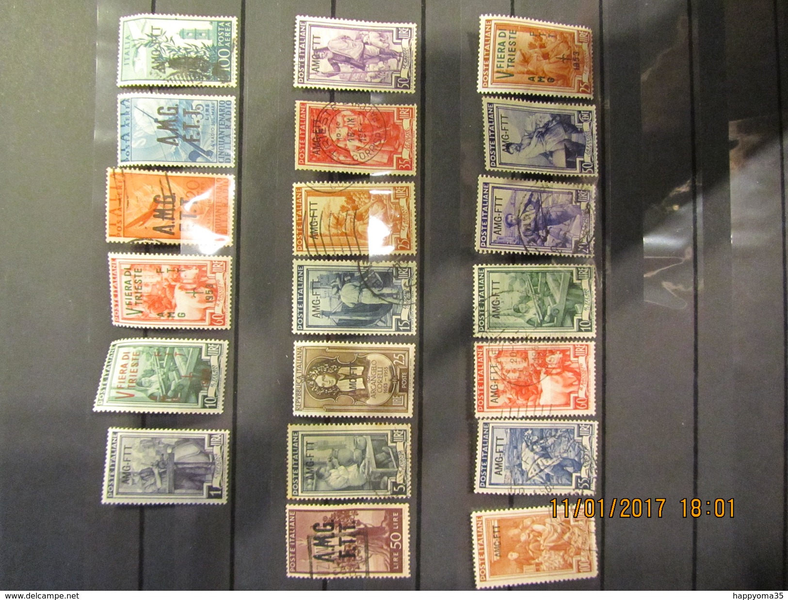 Italien AMG FTT Mix Set Stamps Of Italy Italie Italia Italië Small Selection Of Fine Used 217 - Ungebraucht