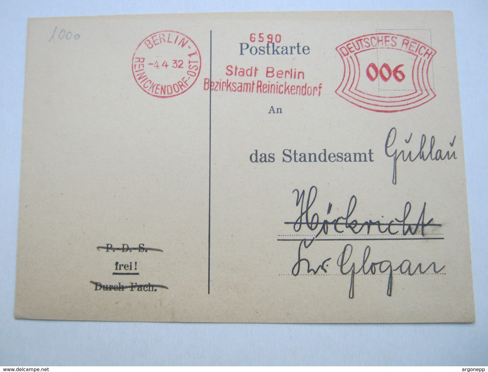 1932 ,  Berlin   , Glasklarer Firmen - Freistempel  Auf   Brief , Etwas Verkürzt - Briefe U. Dokumente