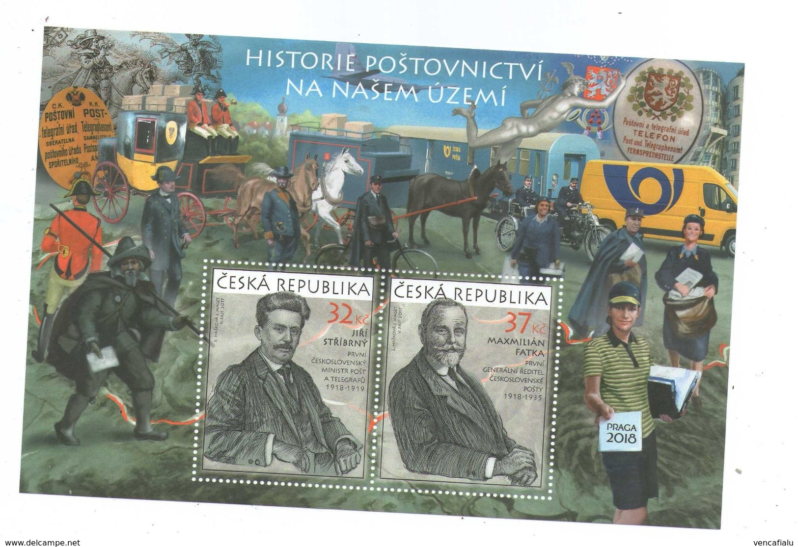 Czech Republic 2017 - Post-coach,  Postal History In Czech, S/S,MNH - Sonstige (Land)
