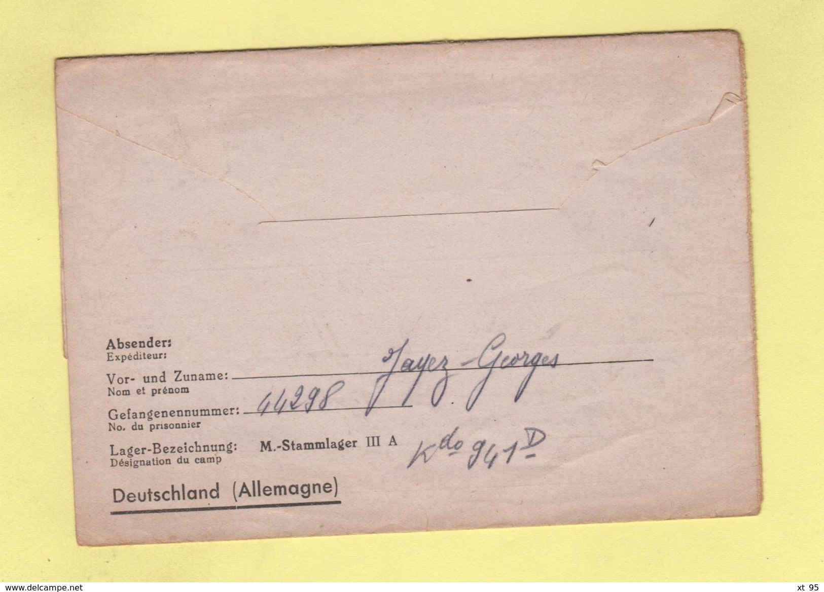 Correspondance De Prisonniers De Guerre - Stalag IIIA - 1942 - WW II