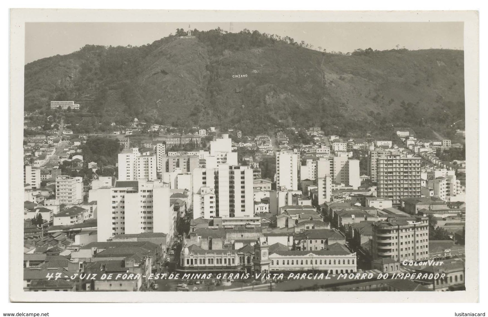 MINAS GERAIS -  JUIZ DE FORA - Vista Parcial-Morro Do Imperador ( Ed. ColonVist Nº 47) Carte Postale - Belo Horizonte