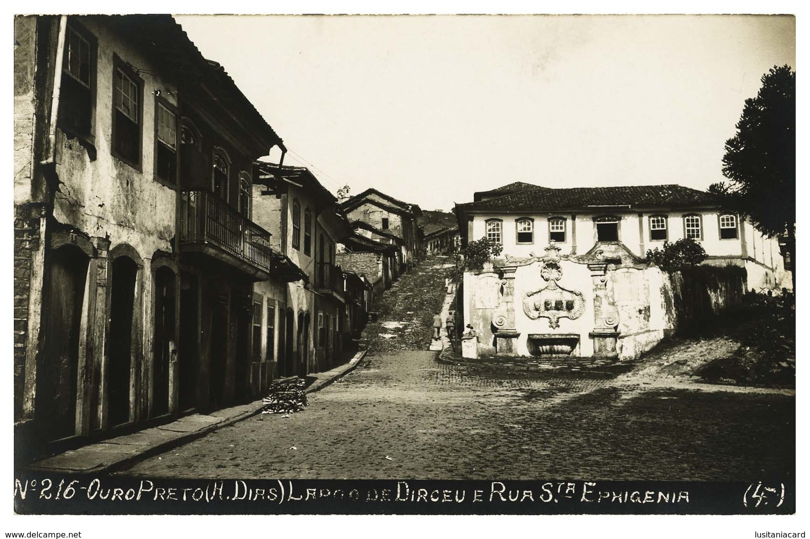 MINAS GERAIS-OURO PRETO - Largo De Dirceu E Rua Sta. Ephigenia. ( Nº 216) . Carte Postale - Belo Horizonte