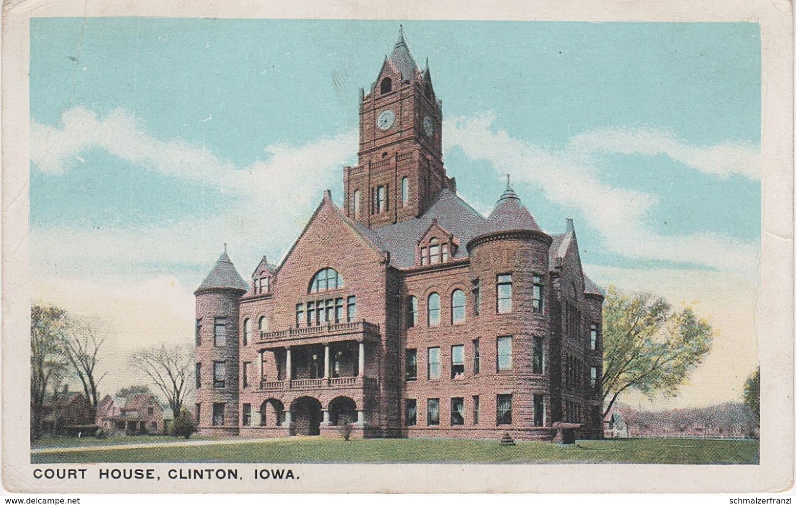 AK Clinton Court House Hall A Davenport Camanche Sixmile Goose Lake Low Moor Elvira Iowa IA United States USA - Davenport