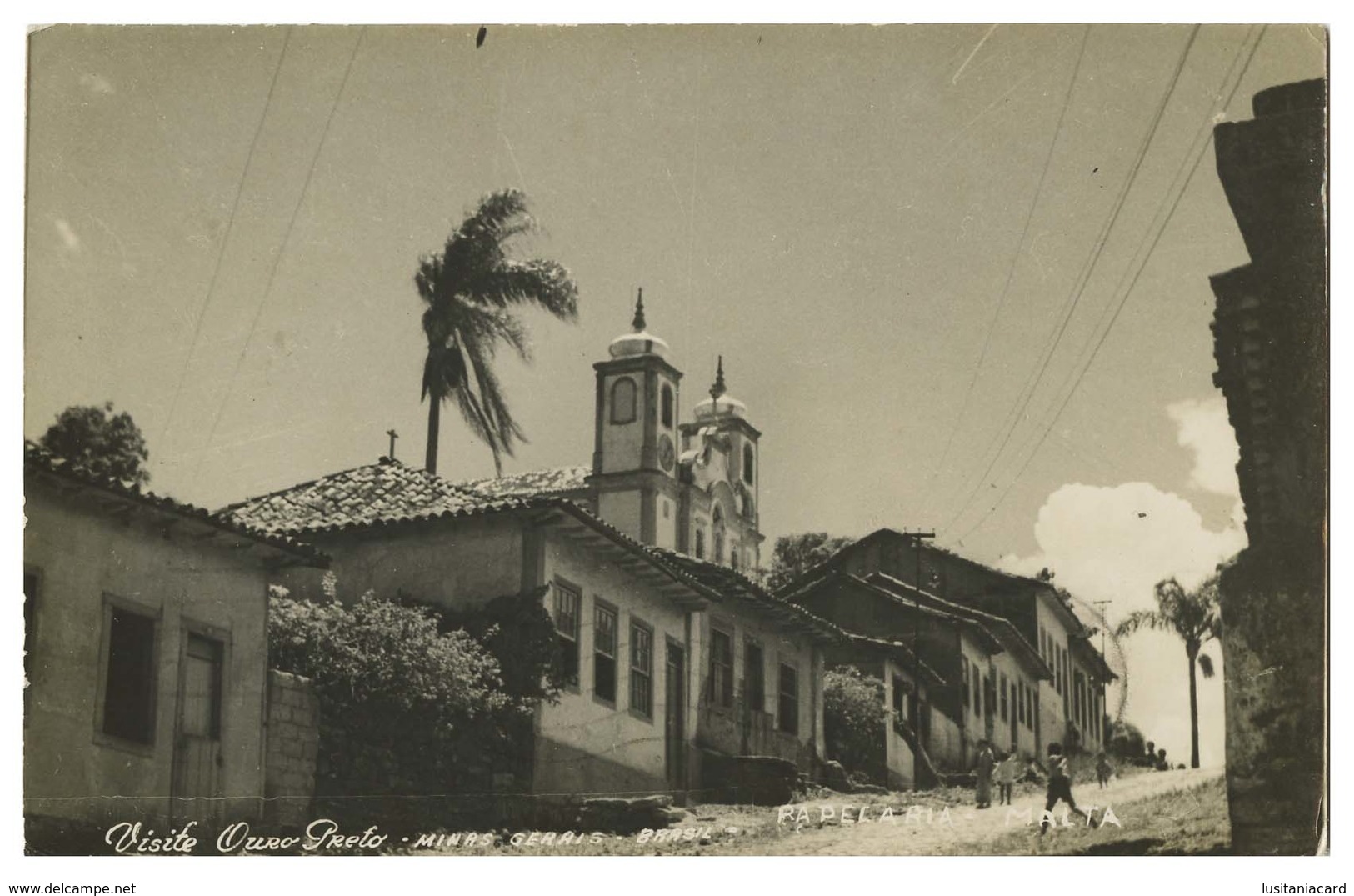 MINAS GERAIS-OURO PRETO - "Visite Ouro Preto" ( Ed. Papelaria Malta) Carte Postale - Belo Horizonte