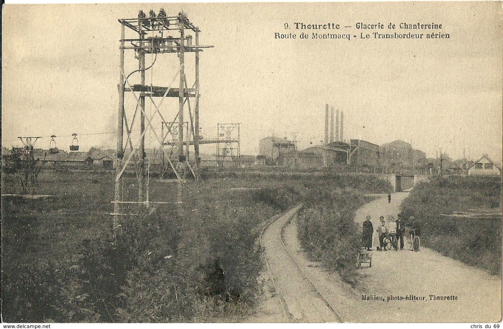 Thourotte Glacerie De Chantereine Route De Montmacq Le Transbordeur Aerien - Thourotte