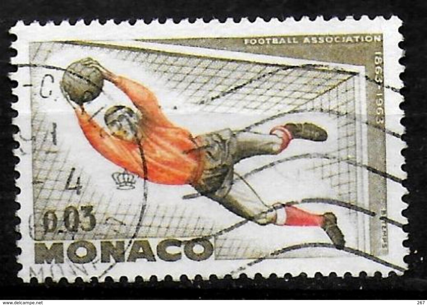 MONACO    N° 622  Oblitere       Football  Soccer Fussball - Gebraucht