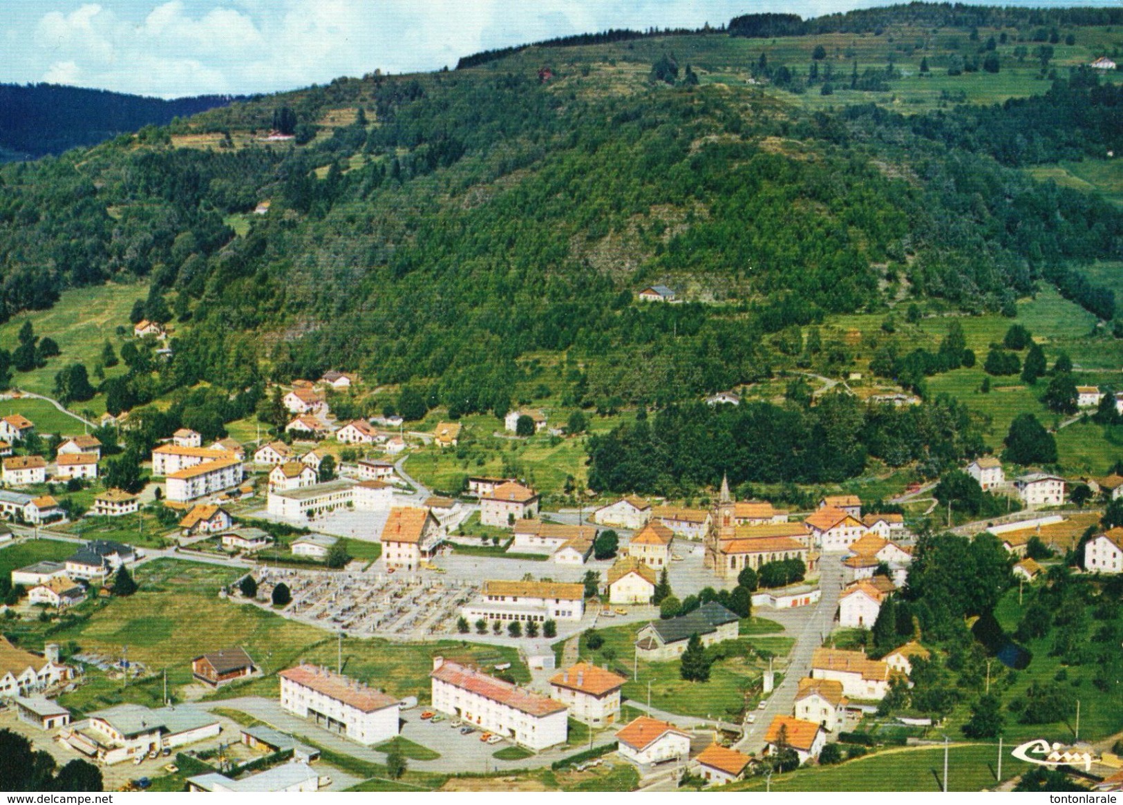 CPSM - FRESSE SUR MOSELLE - VUE GENERALE AERIENNE - Fresse Sur Moselle