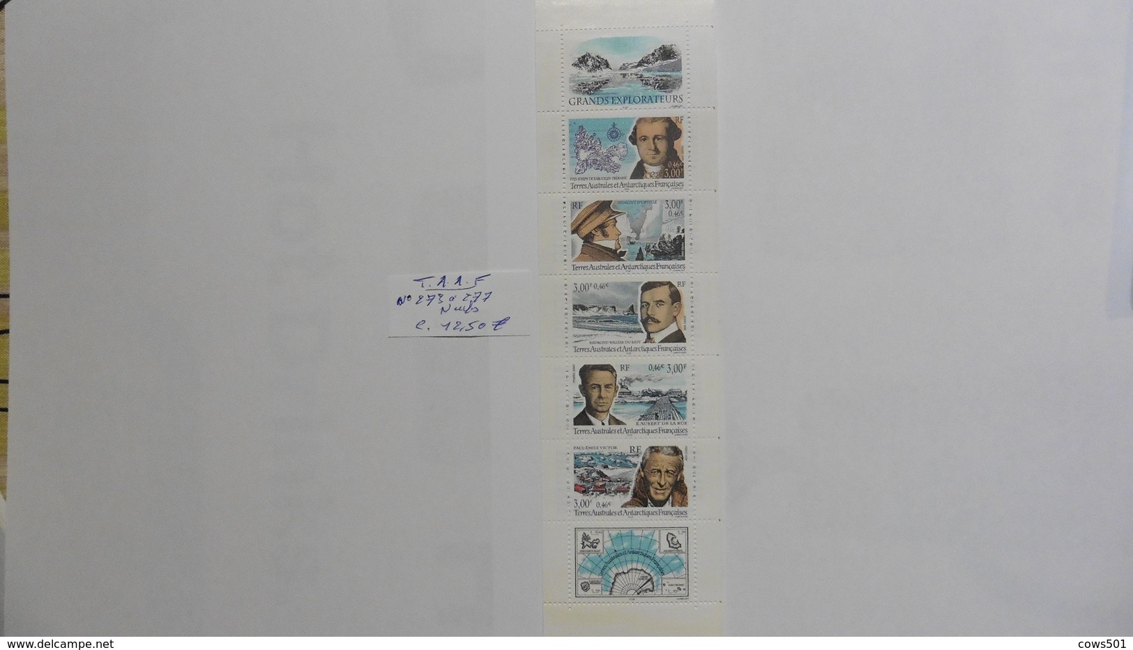 Terres Australes Et Antarctiques Françaises (TAAF) Timbres Neufs Carnet N°273à 277 - Carnets